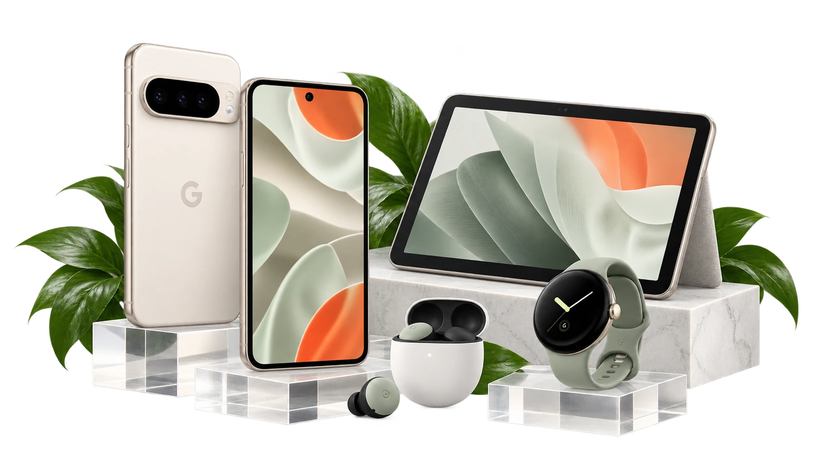 Google Pixel Smartphone, Tablet, Watch und Buds